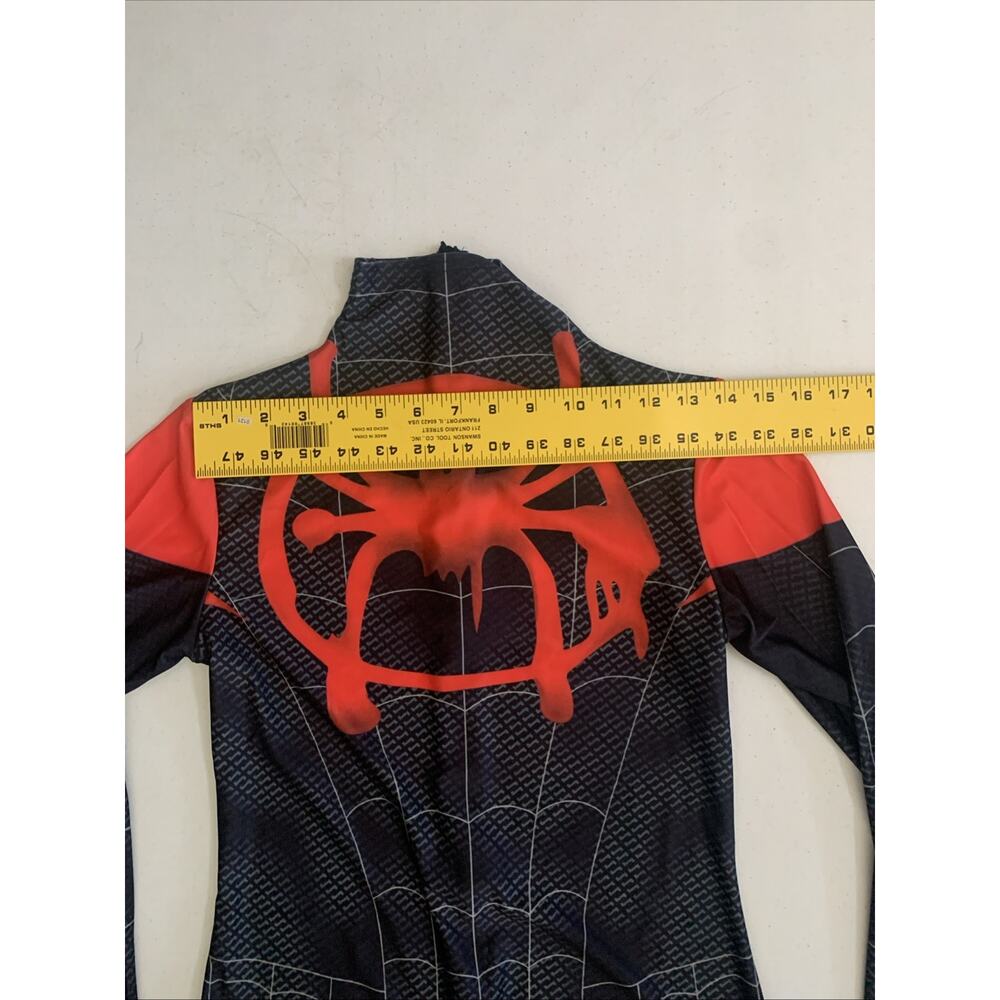 Spiderman Sz M Into the SpiderVerse Miles Jumpsuit Adult/Kids Cosplay Costume - Picture 6 of 16